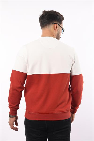 3 İplik Bisiklet Yaka Sweatshirt – Pamuk Viskon Regular Fit Rugatchi Exclusive