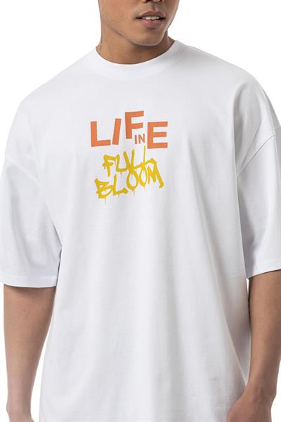 LIFE IN Baskılı Oversize T-Shirt