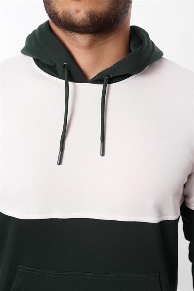 3 İplik Kapüşonlu Kanguru Cepli Sweatshirt – Pamuk Viskon Regular Fit Rugatchi Exclusive