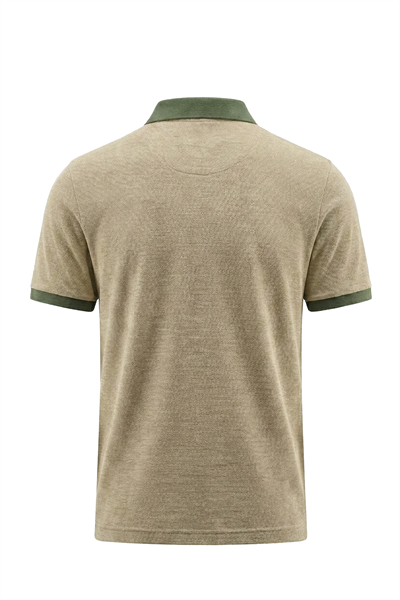 Erkek Jakar Örgü Polo Tişört
