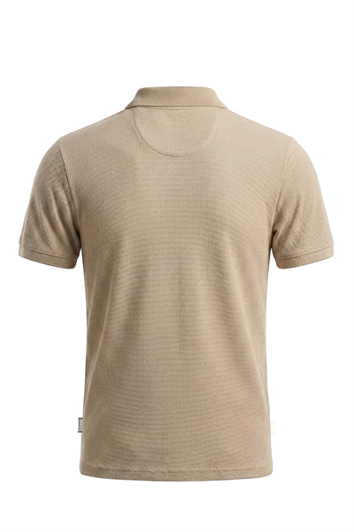 Erkek Waffle Melanj Görünümlü Polo