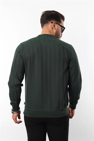 Rugatchi Jakarlı Sweatshirt – %70 Pamuk %30 Viskoz Bisiklet Yaka