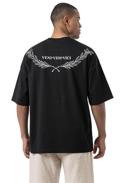 VENİ-VİDİ-VİCİ Baskılı Oversize T-Shirt