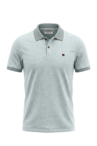 Erkek Kendinden Desenli Jakar Polo