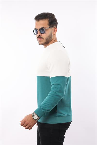 Battal 3 İplik Bisiklet Yaka Sweatshirt – Pamuk Viskon Regular Fit Rugatchi Exclusive