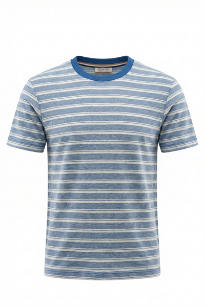Erkek İnce Çizgili Mevsimlik Tişört
