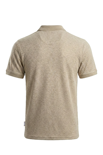 Erkek Waffle Renk Geçişli Özel Polo