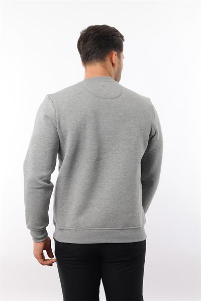 3 İplik Şardonlu Bisiklet Yaka Sweatshirt – Pamuk Viskon Regular Fit Rugatchi Exclusive