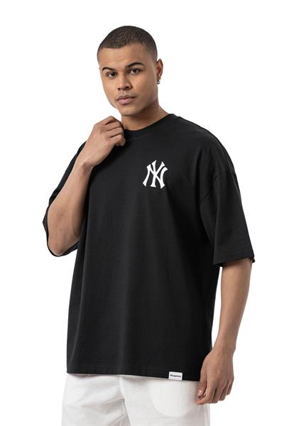 NY Baskılı Oversize T-Shirt