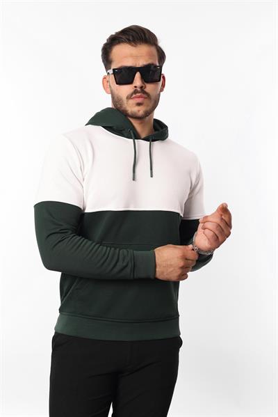 3 İplik Kapüşonlu Kanguru Cepli Sweatshirt – Pamuk Viskon Regular Fit Rugatchi Exclusive