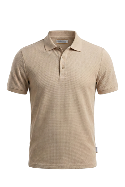 Erkek Waffle Melanj Görünümlü Polo