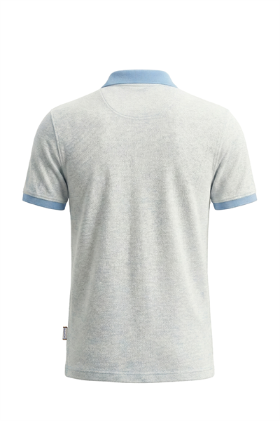 Erkek Waffle Renk Geçişli Özel Polo