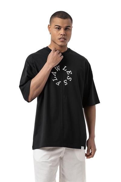 FLAWLESS Baskılı Oversize T-Shirt