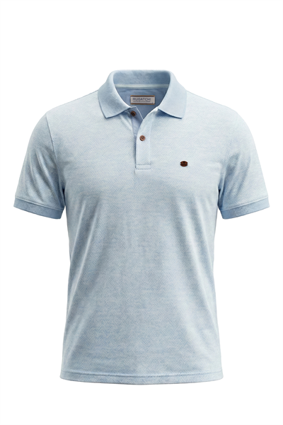 Erkek Kendinden Desenli Jakar Polo