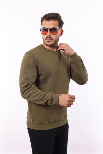 Rugatchi Şardonlu Pike Sweatshirt – %70 Pamuk %30 Viskoz Bisiklet Yaka