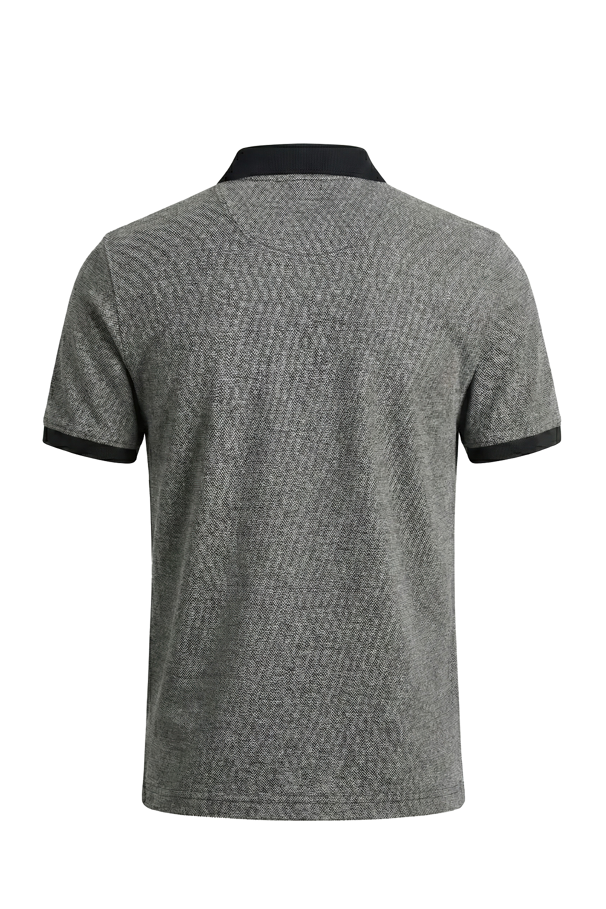 Erkek Jakar Örgü Polo Tişört