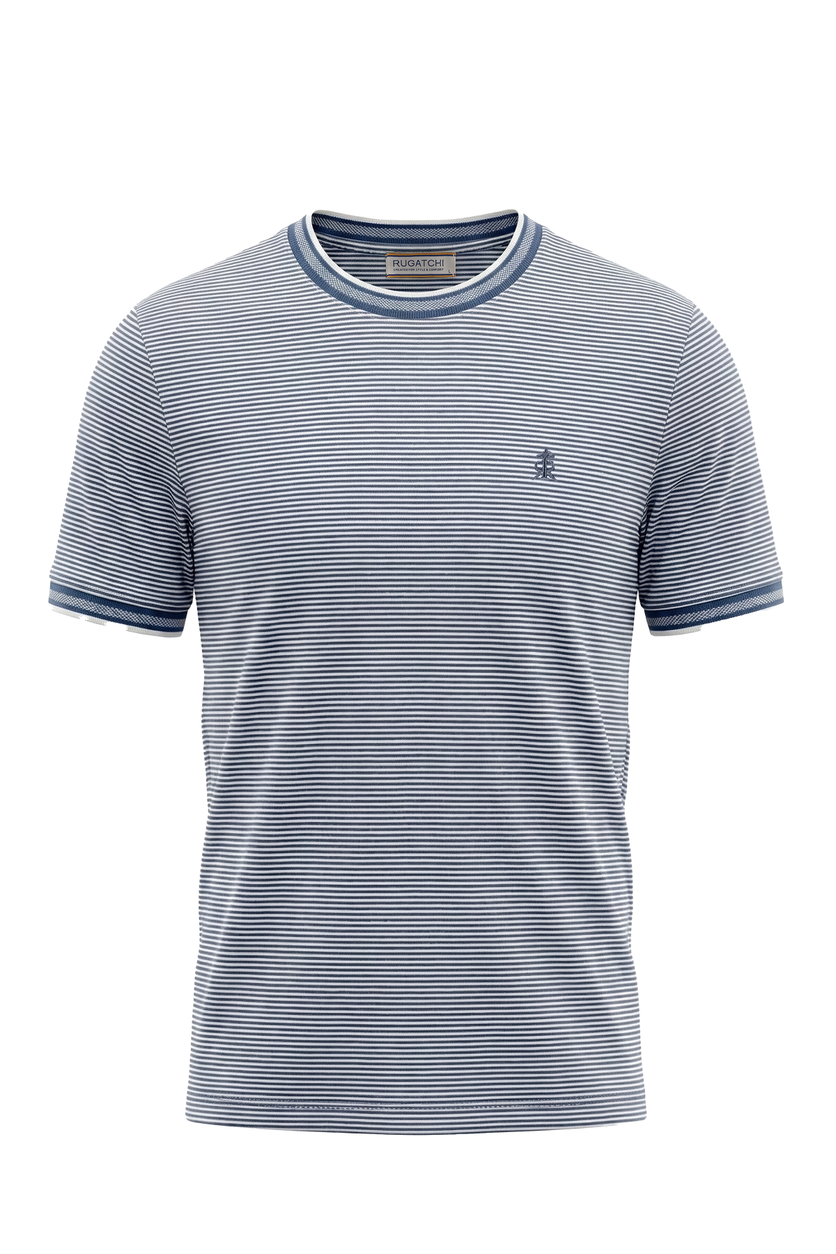 Erkek Çizgili Bisiklet Yaka Basic Tişört