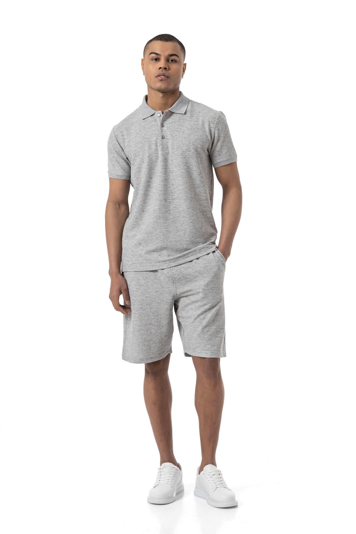 Büyük Beden Waffle Şort