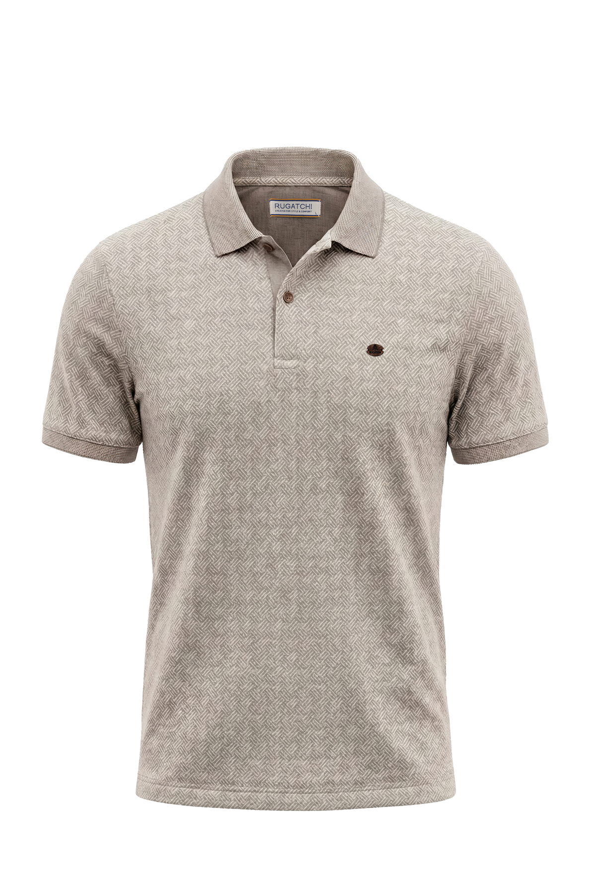 Erkek Kendinden Desenli Jakar Polo