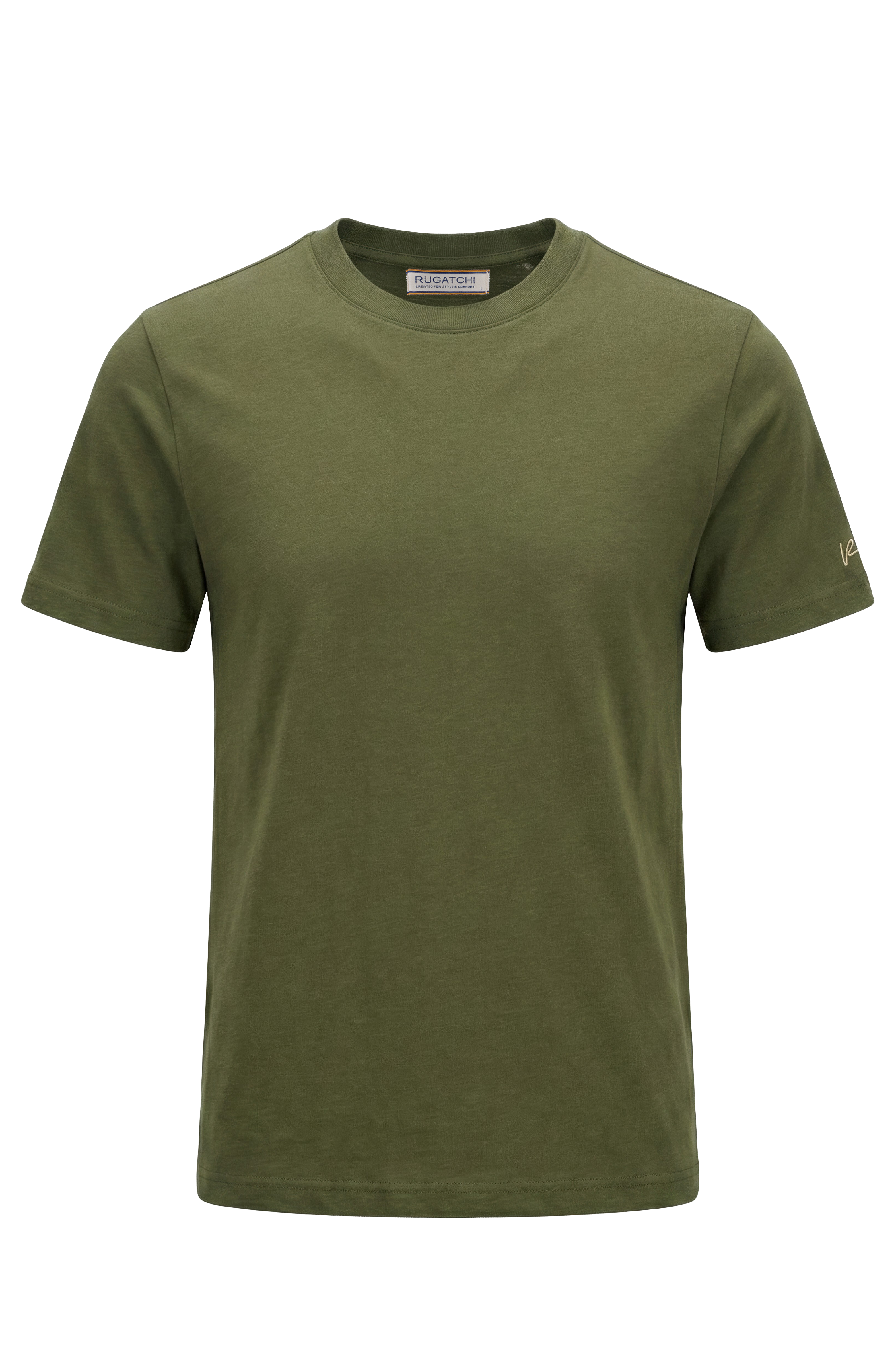 Erkek Flamlı Dokulu Basic Tişört