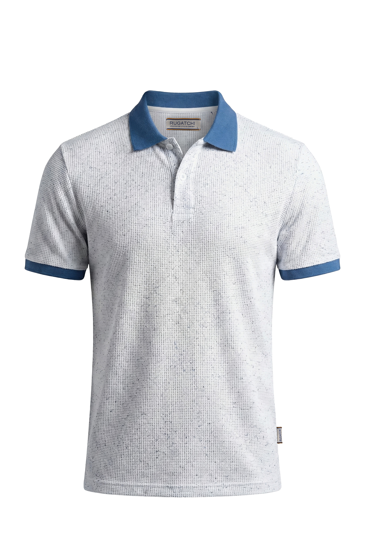 Erkek Waffle Renk Geçişli Özel Polo