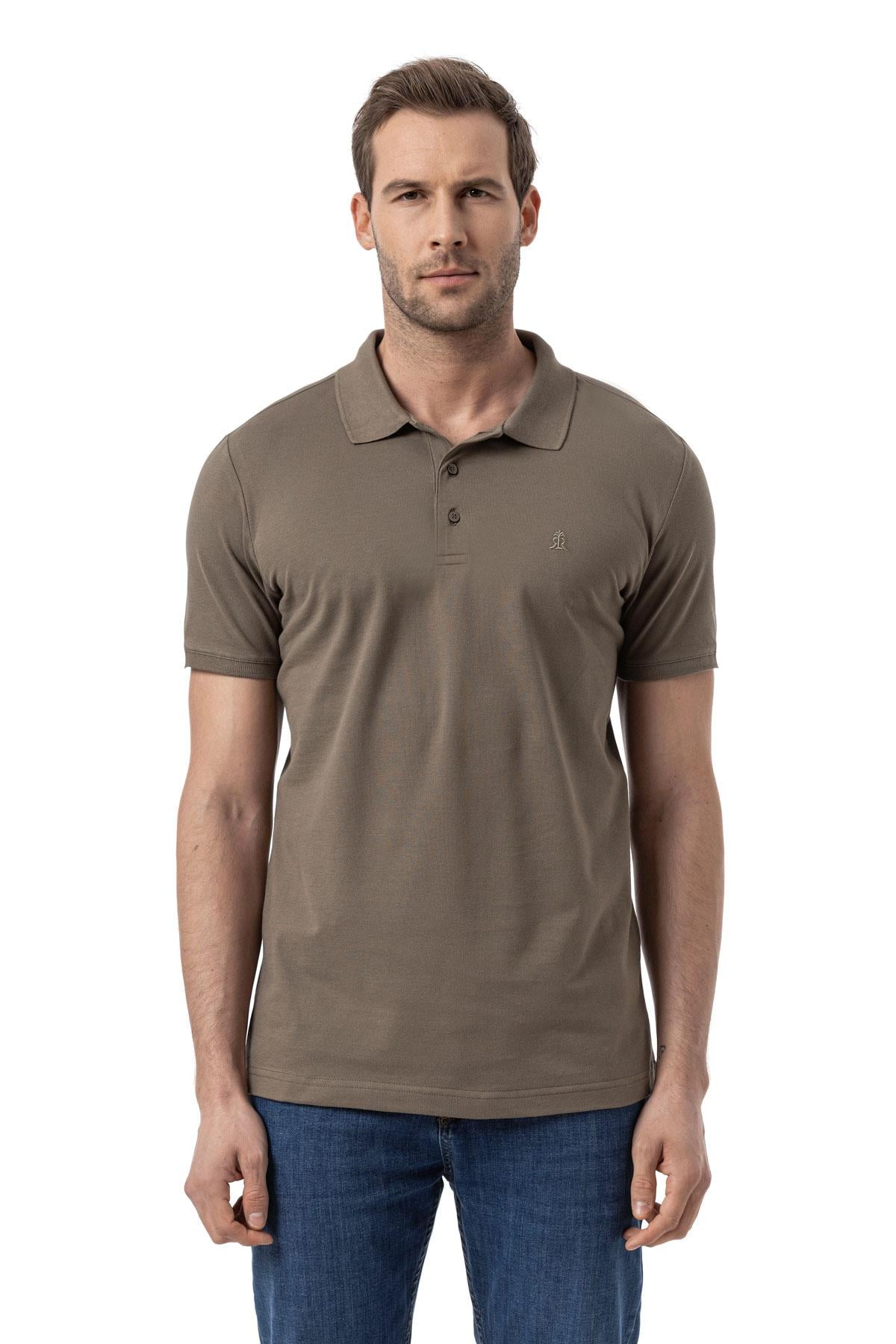 %100 Pamuklu Polo Yaka Tişört Premium PureFit