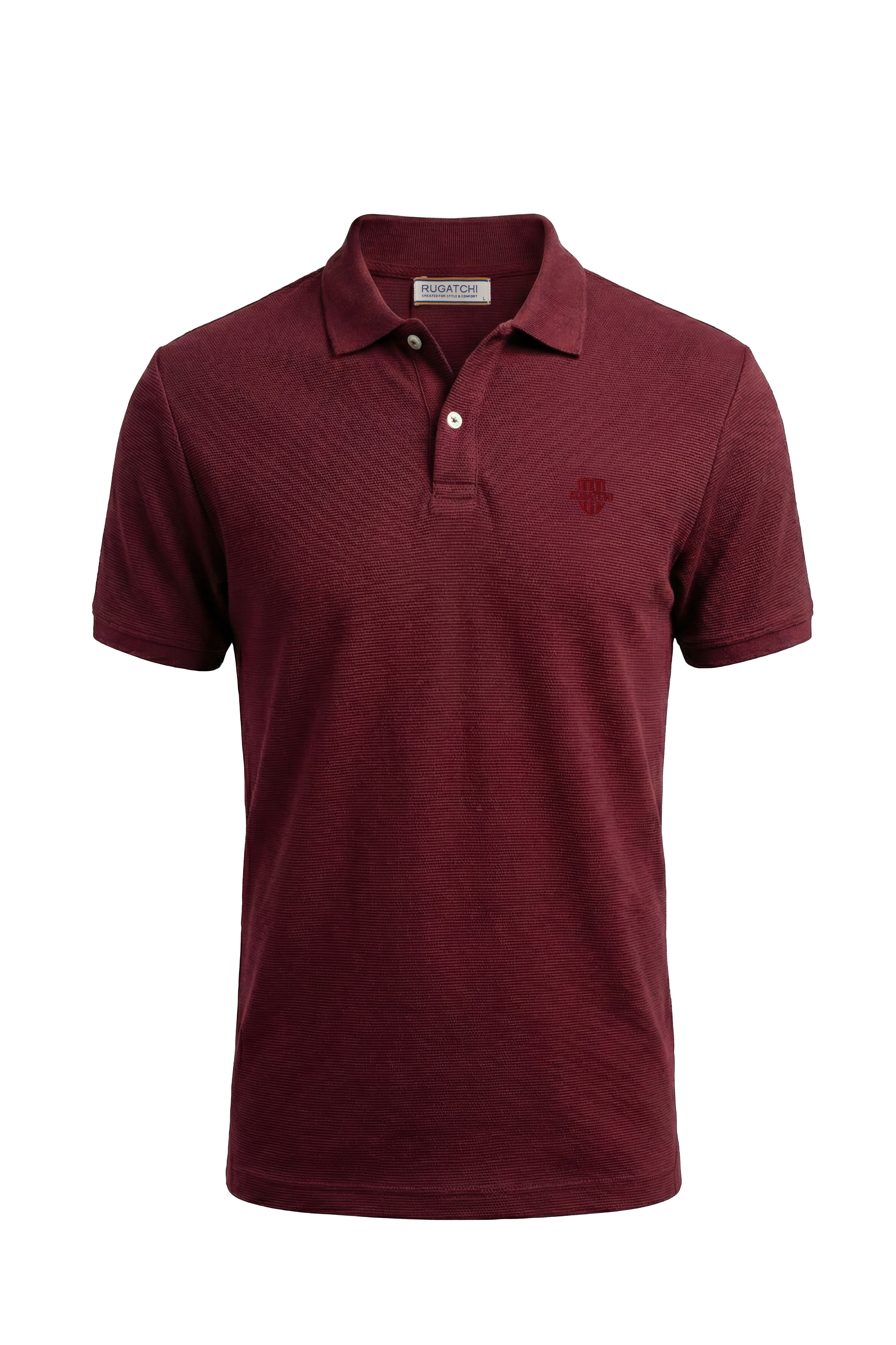 Erkek Fitilli (Ottoman) Örgü Polo Tişört