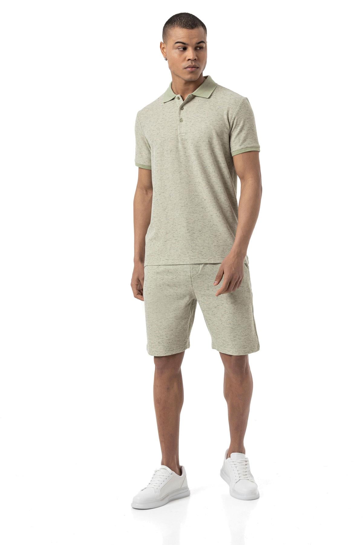 Büyük Beden Waffle Şort