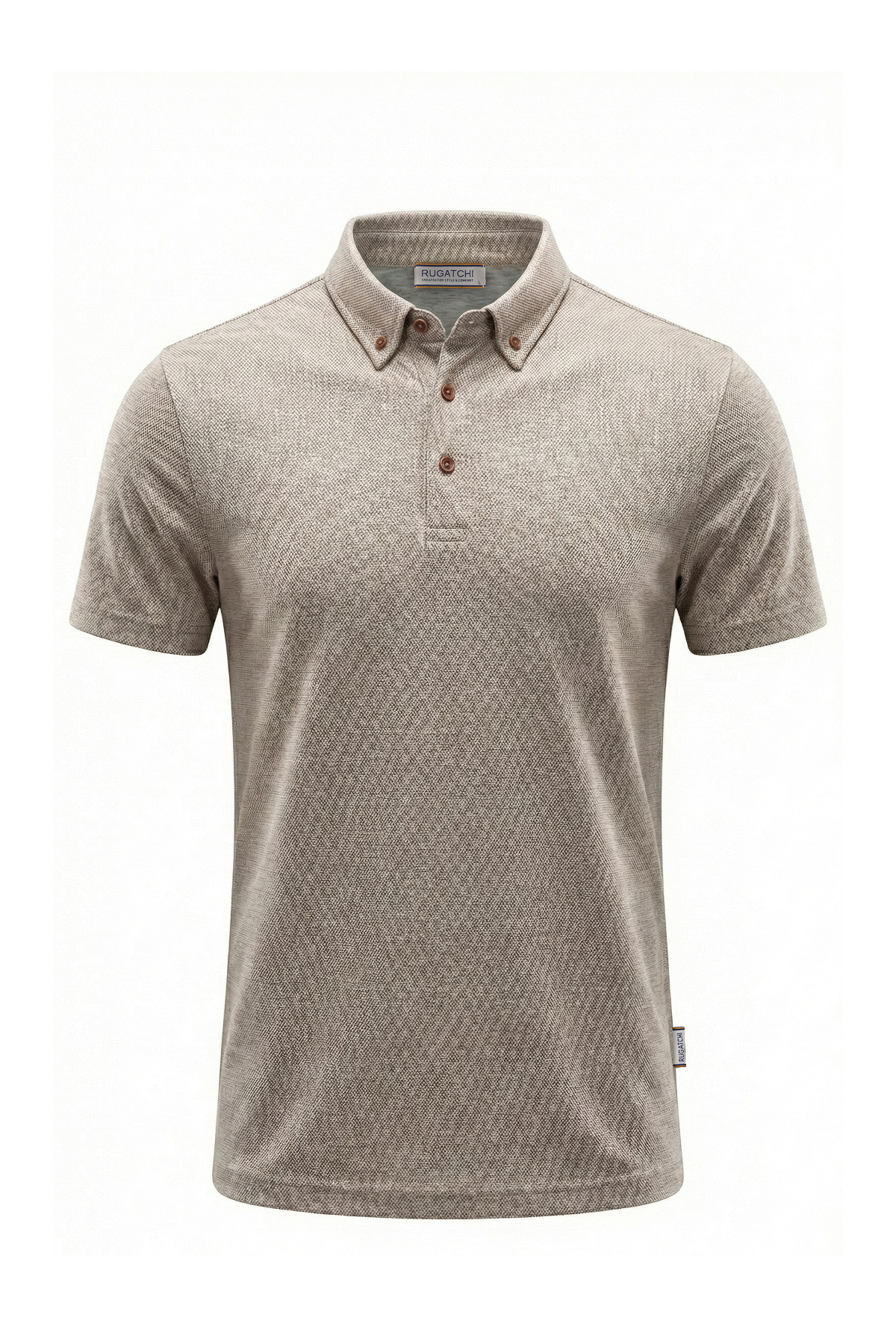 Erkek Viskon Karışımlı Gömlek Yaka Tişört