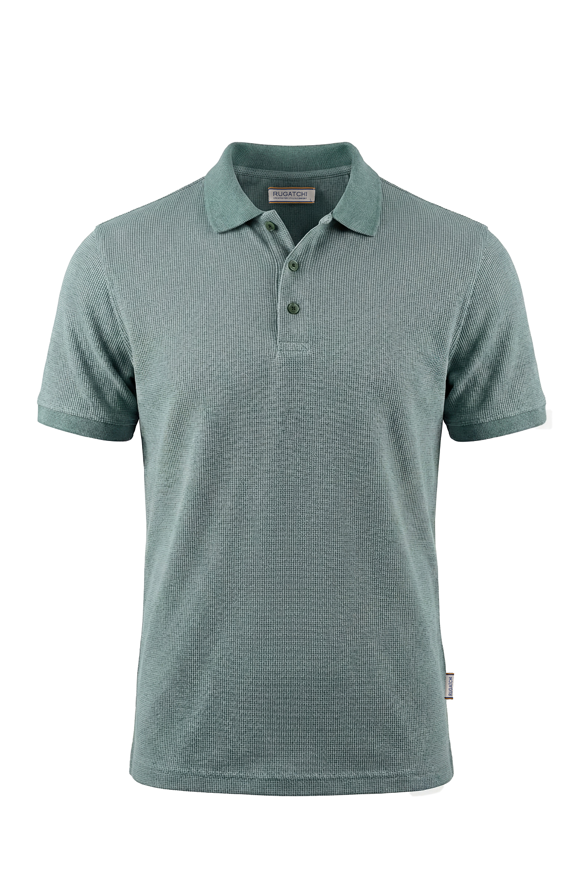 Erkek Waffle Melanj Görünümlü Polo