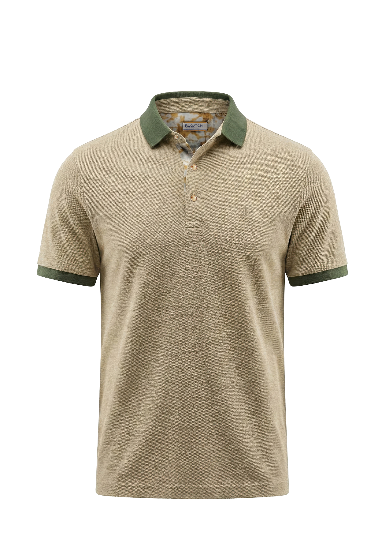 Erkek Jakar Örgü Polo Tişört