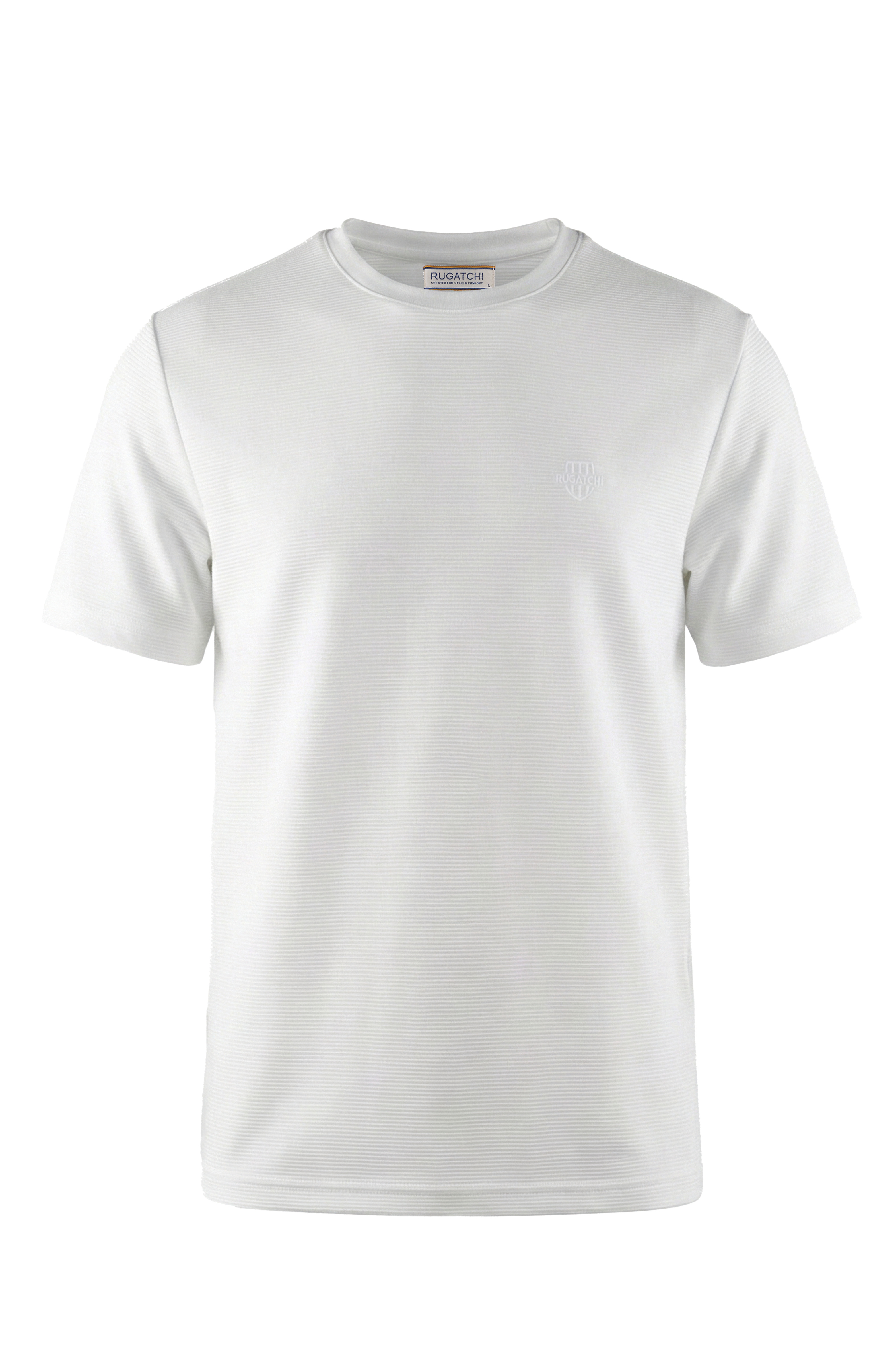 Erkek Fitilli Dokulu Bisiklet Yaka Tişört