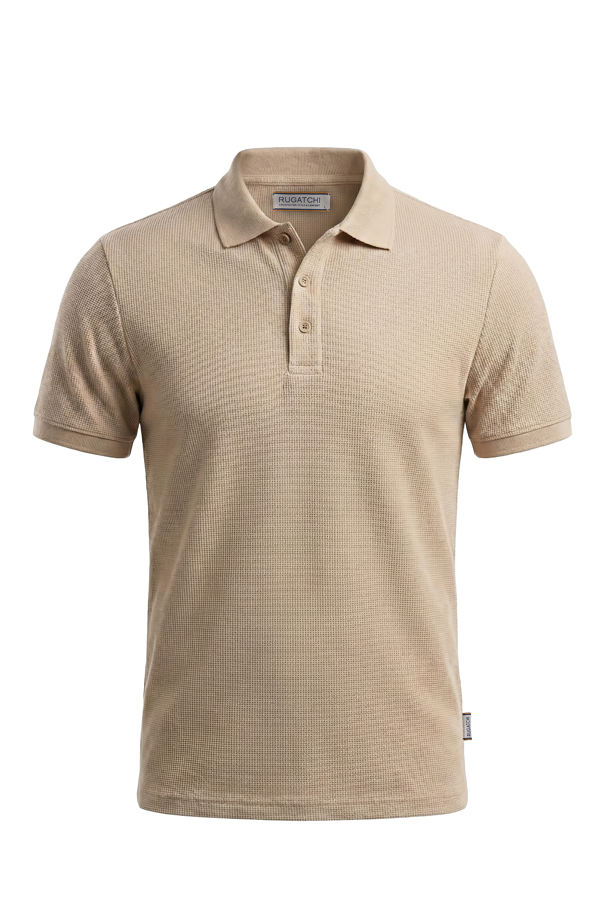 Erkek Waffle Melanj Görünümlü Polo