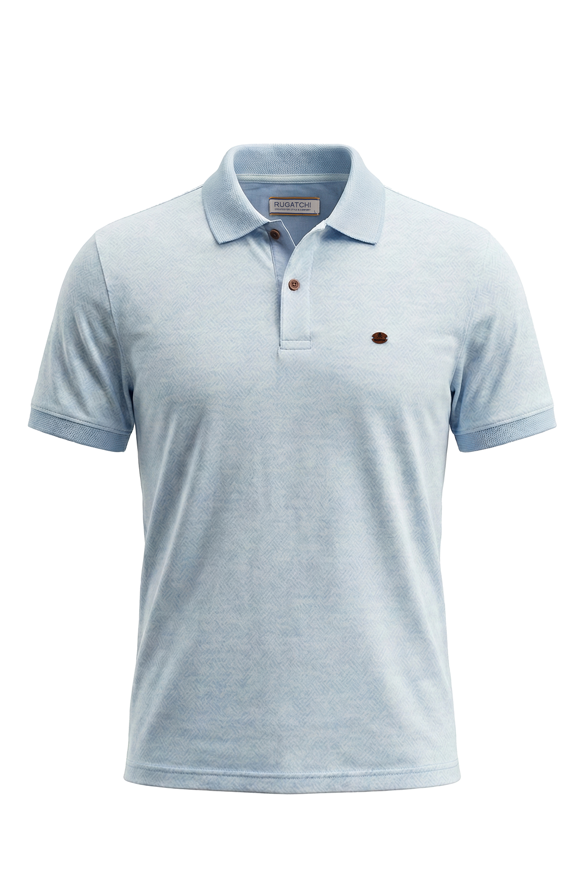 Erkek Kendinden Desenli Jakar Polo