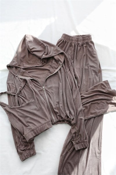 Pantolon TakımBralet Sweat Pantolon 3lü Takım
