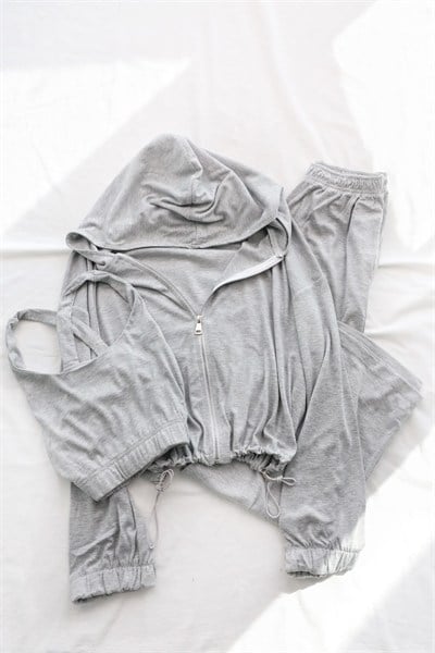 Pantolon TakımBralet Sweat Pantolon 3lü Takım