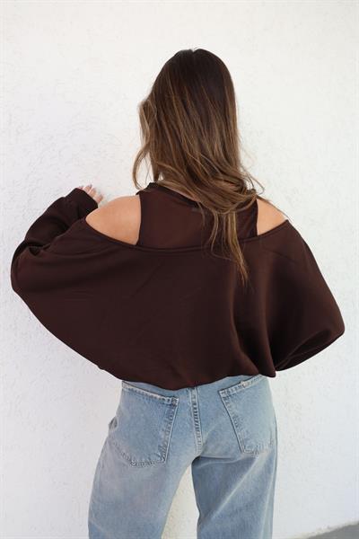 Tül Astarlı Modal Sweat