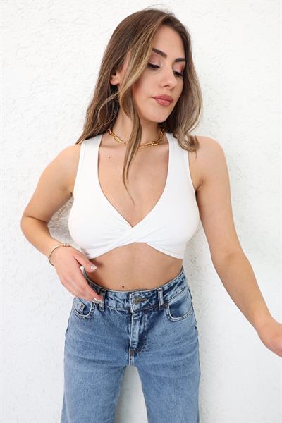 Katya Düğümlü Kaplı Büstiyer