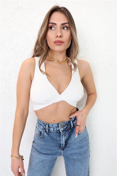 Katya Düğümlü Kaplı Büstiyer