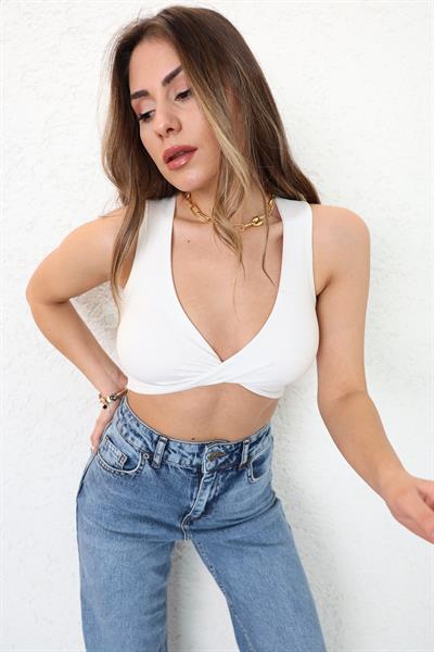 Katya Düğümlü Kaplı Büstiyer