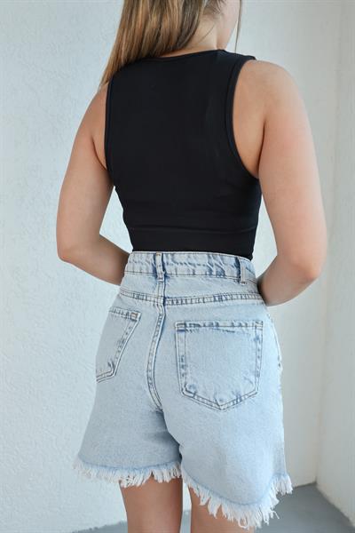 Dikişsiz V Yaka Crop