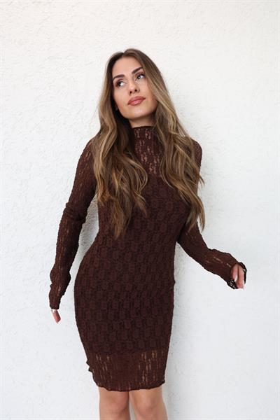 Mini Dantelli Elbise