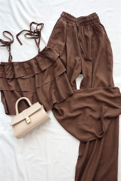 Kat Kat Crop Pantolon Takım