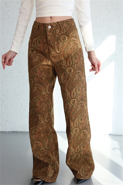 Etnik Desen Plazzo Jean
