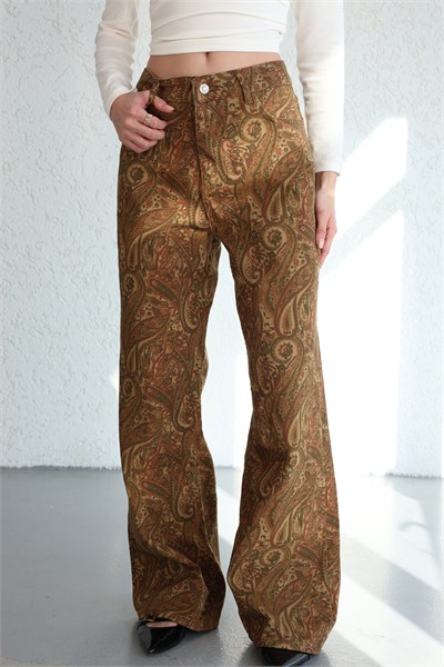Etnik Desen Plazzo Jean