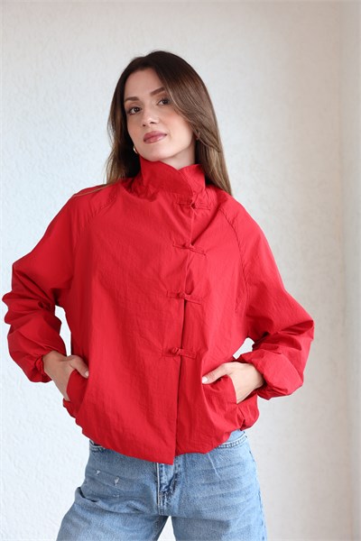 Astalı Çıtçıtlı Bomber Ceket