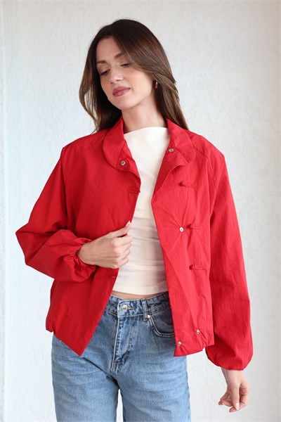 Astalı Çıtçıtlı Bomber Ceket