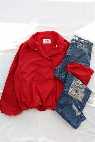 Astalı Çıtçıtlı Bomber Ceket