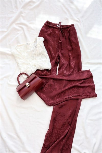 Desenli Leopar Pantolon