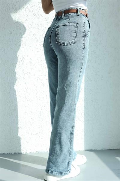 Kemerli Plazzo Pantolon